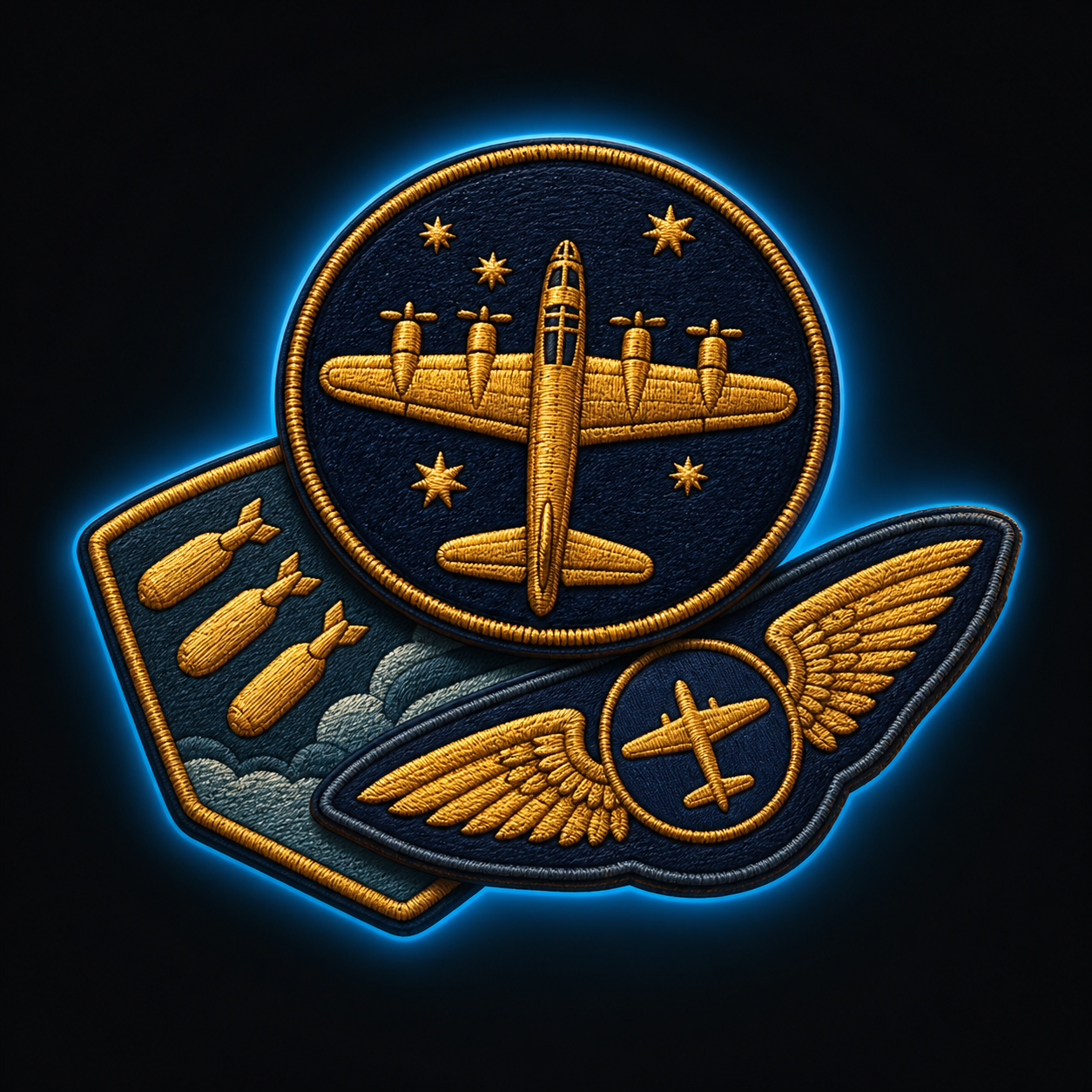 Bomber Squadron Patch Set