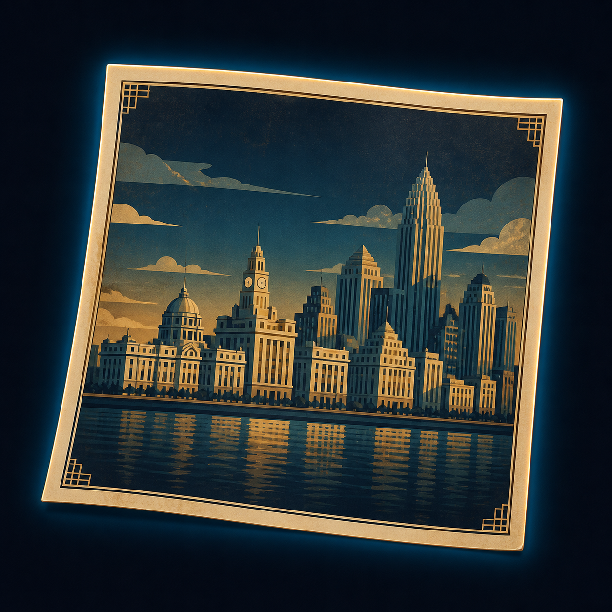 Bund Skyline Print