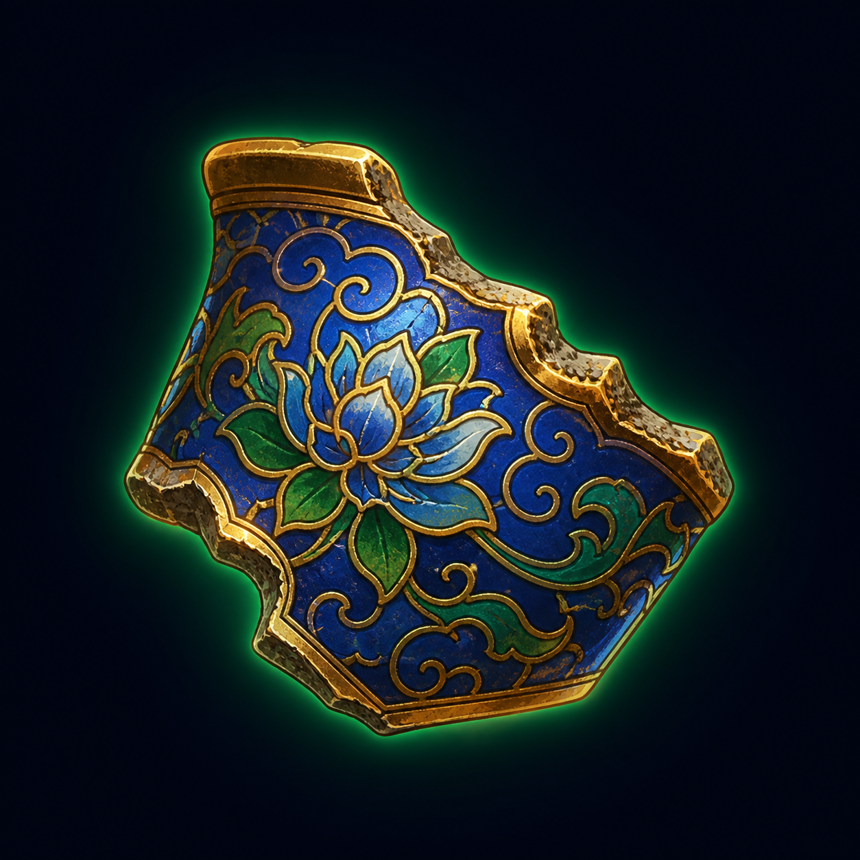 Cloisonné Vase Fragment