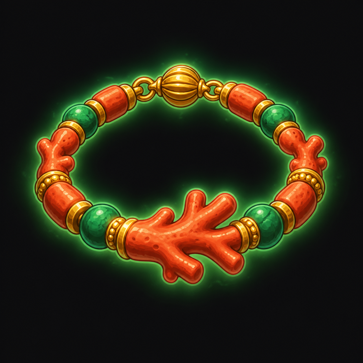 Coral Bead Bracelet