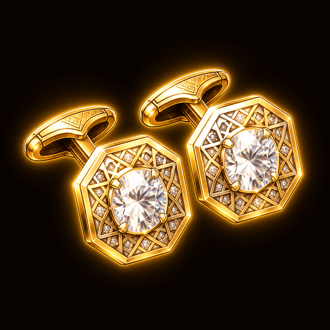 Diamond Cufflinks