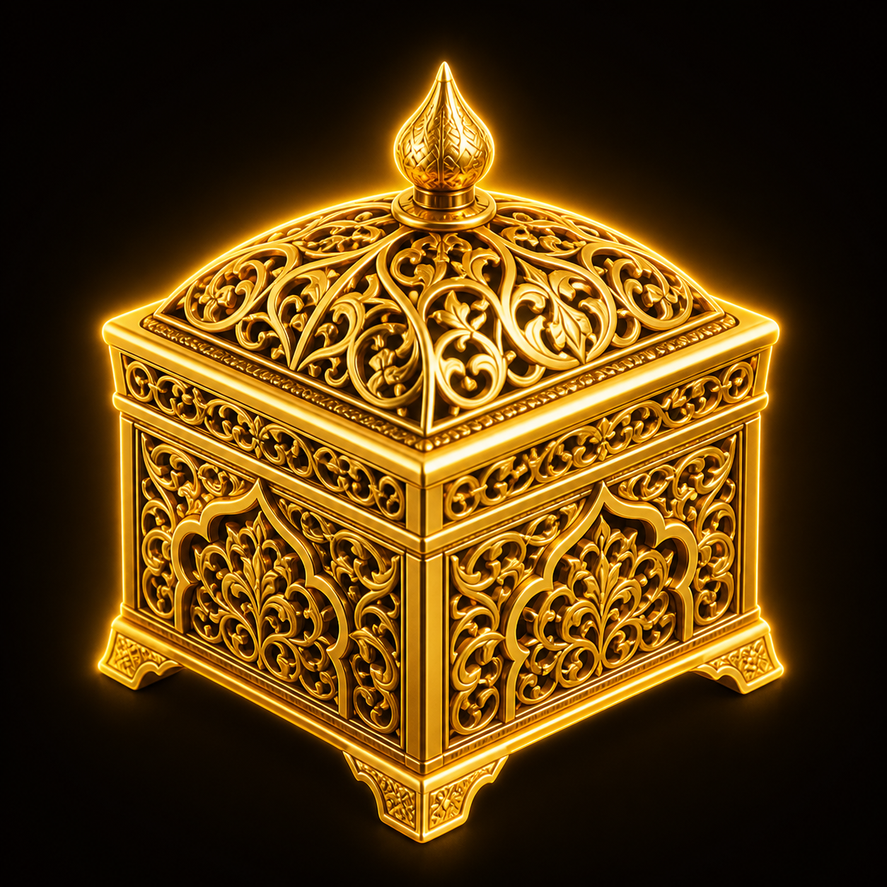 Gold Filigree Box