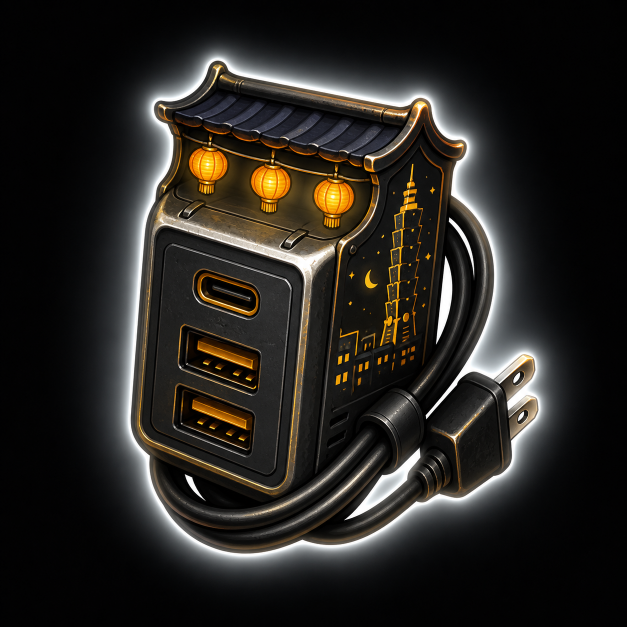 Night Market Charger Stall Sample