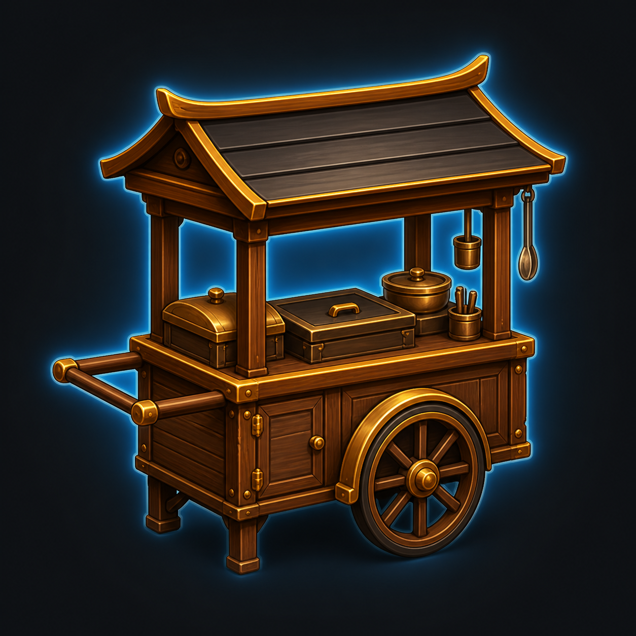 Street Vendor Cart Miniature