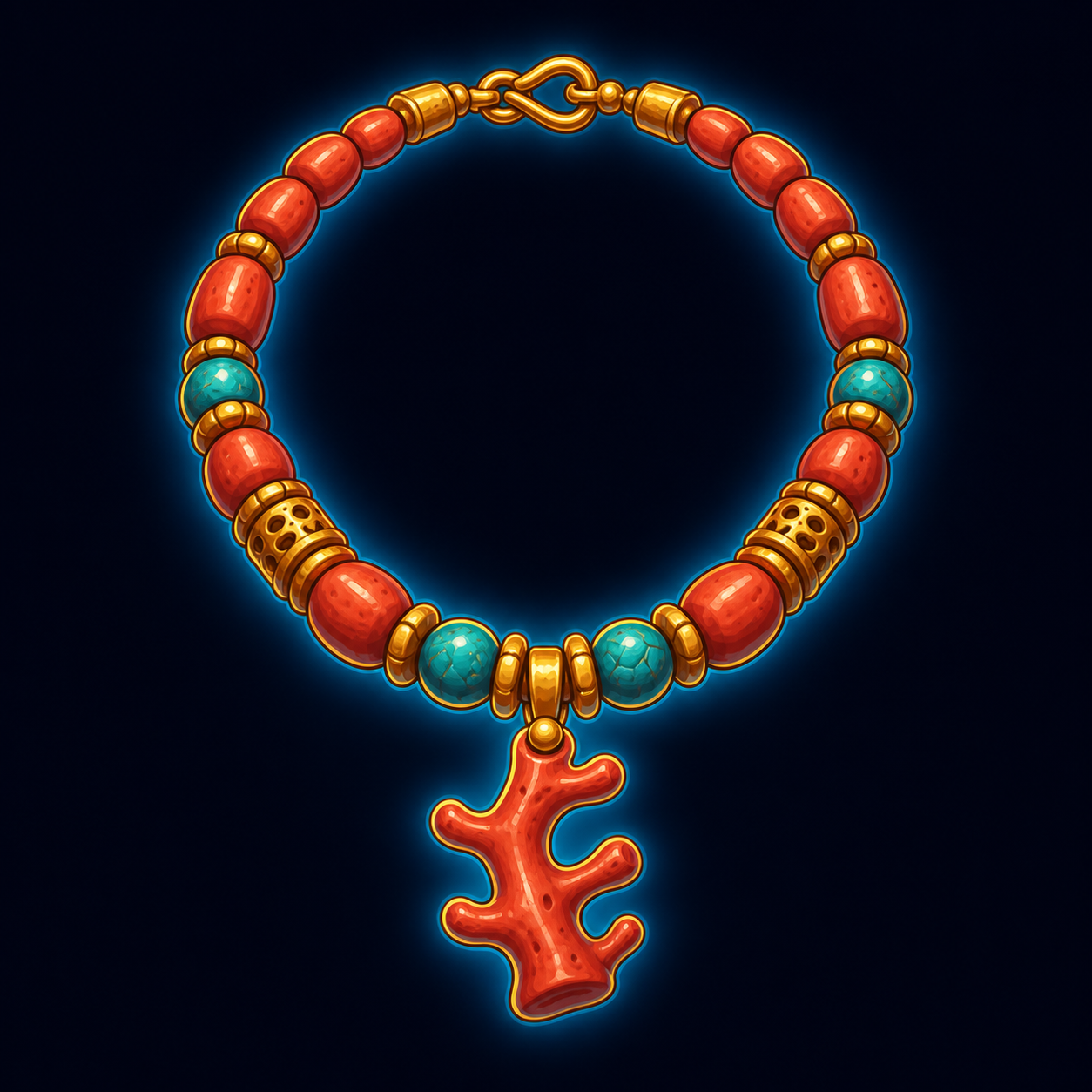 Swahili Coast Coral Necklace