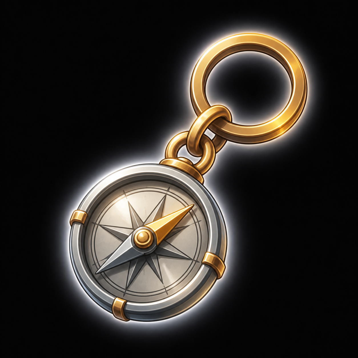 Traveler's Compass Keychain